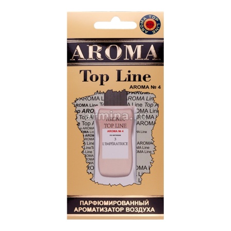 Ароматизатор "AROMA TOP LINE" бумажный №4 "D&G Imperatrice" /уп-10/60