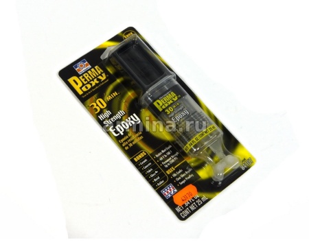 Клей эпоксидный "Permatex" 84107 многоцелевой, прозрачный, 30 мин., шприц, 25 мл /12