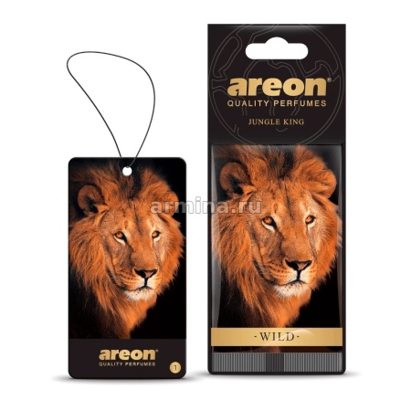 Ароматизатор "AREON" бумажный "WILD" Jungle King/уп-10/360
