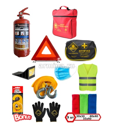 Набор автомобилиста, "Саквояж-1" "ГЛАВДОР" GL-876 красный