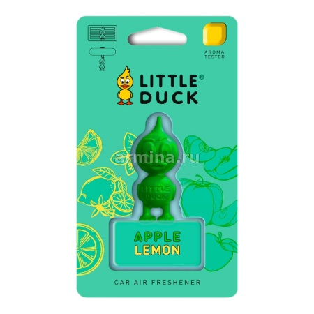 Ароматизатор "LITTLE DUCK" 3D-Polymer яблоко-лимон /блок 12/