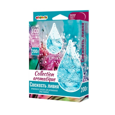 Ароматизатор "FOUETTE" под сидение "COLLECTION AROMATIQUE" CA-17 свежесть ливня, 200 мл /40 