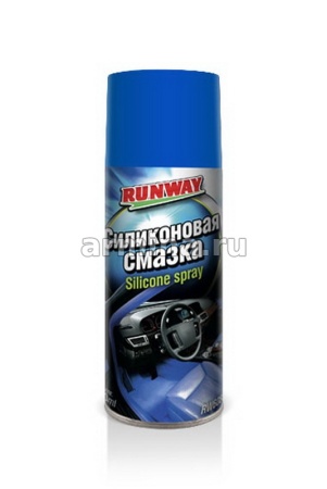 Смазка силиконовая "RUNWAY" RW6085 аэрозоль, 400 мл /12