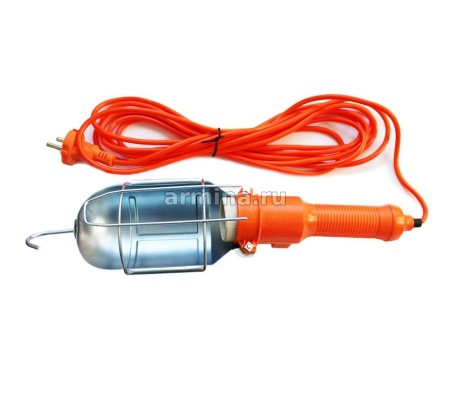 Фонарь переносной, гаражный 220V, без ламп, шнур  5 м /50