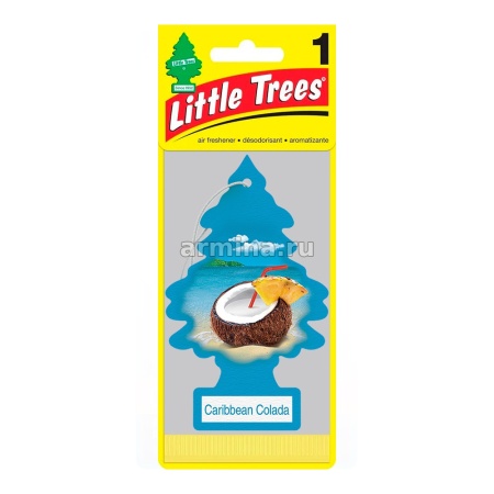 Ароматизатор "CAR FRESHNER" бумажный "Елочка" 10324 "Карибский коктейль" (Caribbean Colada)/блок 24