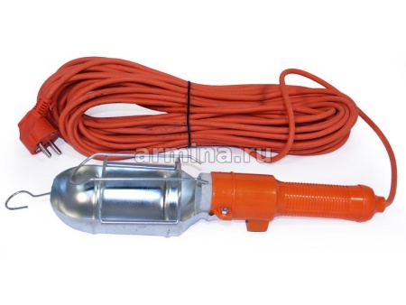 Фонарь переносной, гаражный 220V, без ламп, шнур 20 м /20