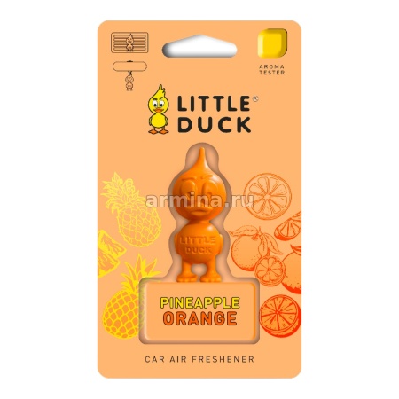 Ароматизатор "LITTLE DUCK" 3D-Polymer ананас-апельсин /блок 12/