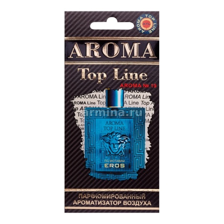 Ароматизатор "AROMA TOP LINE" бумажный №19 "Versace Eros" /уп-10/60
