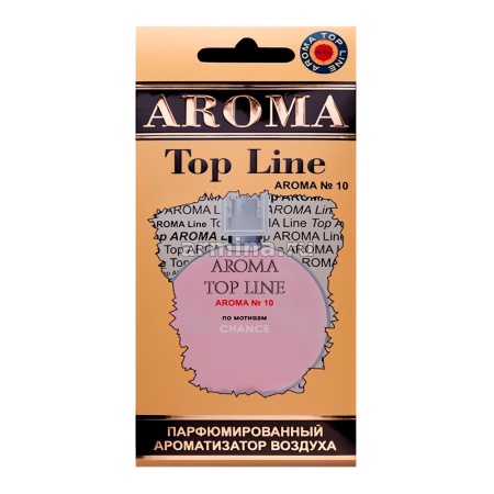 Ароматизатор "AROMA TOP LINE" бумажный №10 "Chanel Chance" /уп-10/60
