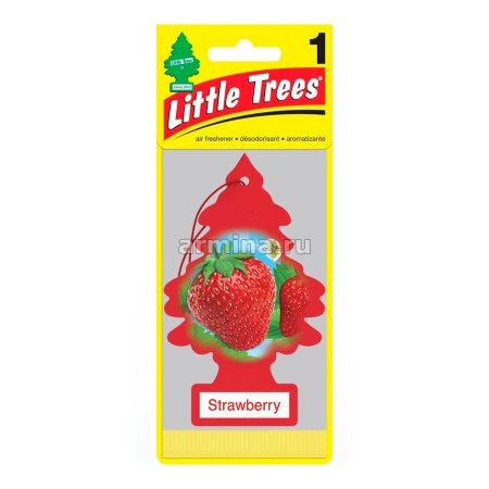 Ароматизатор "CAR FRESHNER" бумажный "Елочка" 10312 "Клубника" (Strawberry) /блок 24/144