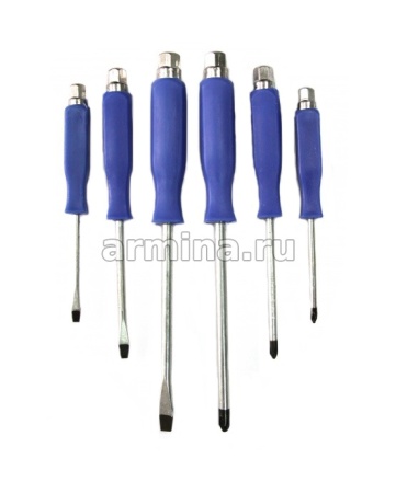 Набор отверток 6 предметов, ударные /40