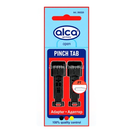 Адаптер для щеток (PINCH TAB) С ЗАЩЕЛКОЙ 2 шт. ALCA (300320)
