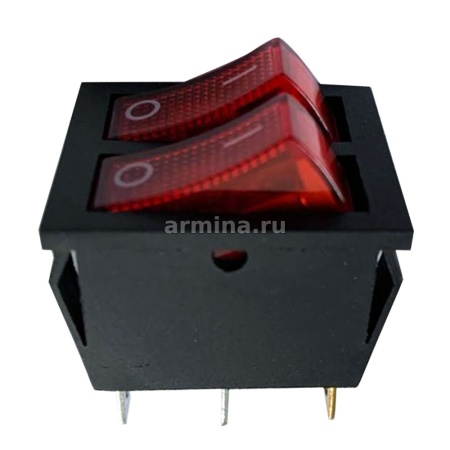Переключатель КСД6-16А, 250V (двойной)