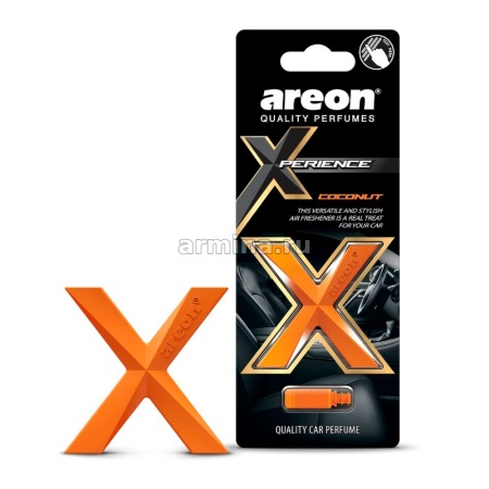 Ароматизатор "AREON" на дефлектор "Xperience" Кокос /уп-24
