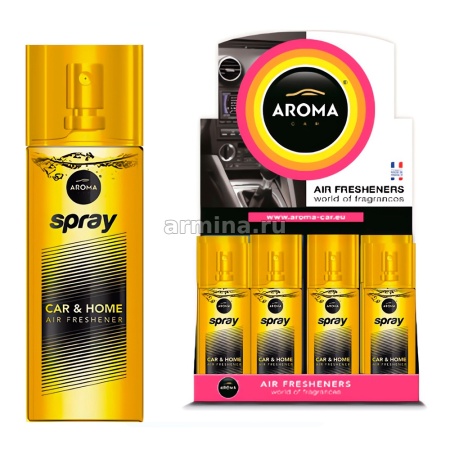 Ароматизатор "AROMA CAR" спрей "Pump Spray" в стеклянном флаконе, Wind /уп-28/112