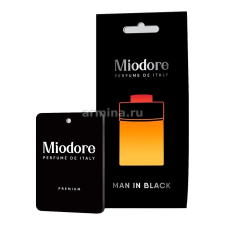 Ароматизатор "MIODORE"  бумажный "Man in Black" (по мотивам Bvlgari Man in Black - Bvlgari)/22