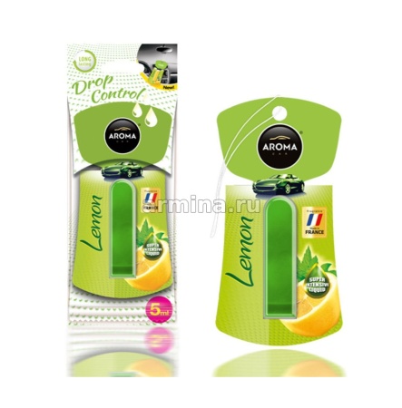 Ароматизатор "AROMA CAR" подвеска "Drop Control" Lemon /блок 20