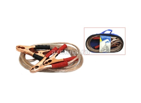 Провода пусковые "Nova Bright" 400А, 2,5 м, морозоустойчивые, силикон. обмотка, в сумке (37661)/24