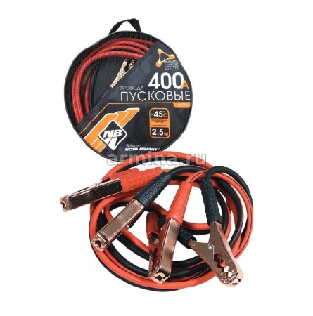Провода пусковые "Nova Bright" Fusion 400А в сумке, 2.5 м (46776) /24