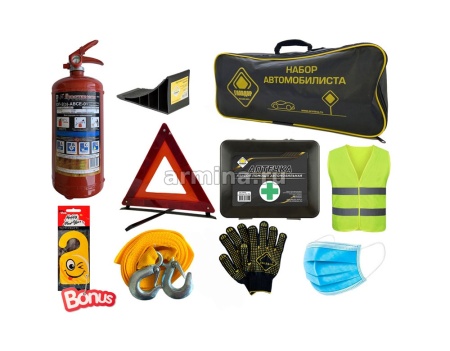 Набор автомобилиста, 20х50х10 см "ГЛАВДОР" GL-53 в черной сумке /4