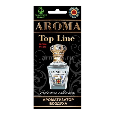 Ароматизатор "AROMA TOP LINE" бумажный №s016 "Ex Nihilo Fleur Narcotics" /уп-10/60