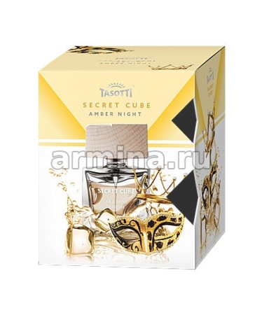 Ароматизатор "TASOTTI" спрей "SECRET CUBE" Amber night, 50 мл /16/48