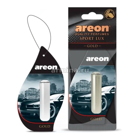 Ароматизатор "AREON" гелевый "LIQUID" "SPORT LUX" Gold, 5 мл /блок 24/288