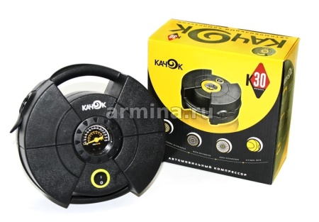 Компрессор "КАЧОК" К30, 15 л/мин, 10 Атм, в сумке, металл. корпус, 10А, 12V /12 