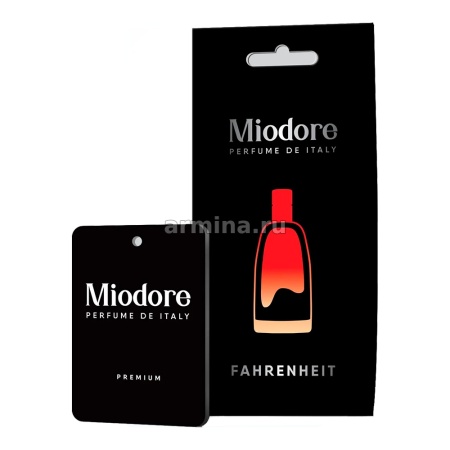 Ароматизатор "MIODORE"  бумажный "Fahrenheit" (по мотивам Fahrenheit - Christian Dior)/22