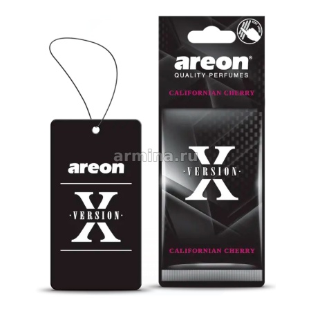 Ароматизатор "AREON" бумажный "X-VERSION" Californian Cherry /уп-10/120/360