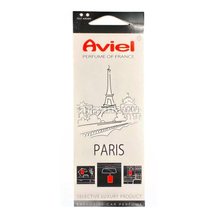 Ароматизатор подвесной "AVIEL" бумажный на зеркало "PARIS" /10