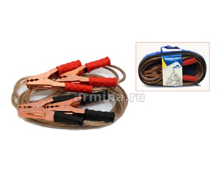 Провода пусковые "Nova Bright" 500А, 2,5 м, морозоустойчивые, силикон. обмотка, в сумке (37662) /20