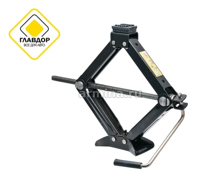 Домкрат ромбический "ГЛАВДОР" GL-467 1 т, высота 100-390 мм /10