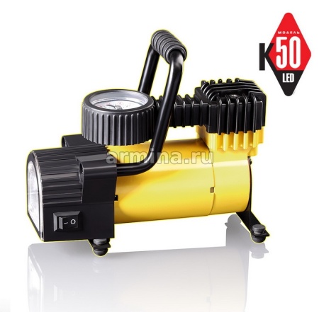Компрессор "КАЧОК" К50, 30 л/мин, 7 Атм, LED в сумке, металл. корпус, 12A, 12V /8