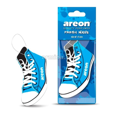 Ароматизатор "AREON" бумажный "Fresh Wave" New Car /уп-20/120/360