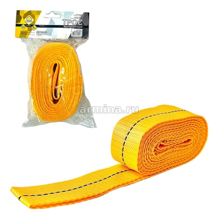 Трос буксировочный "ГЛАВДОР" GL-04, 3,5 т х 5 м, без крюков /25