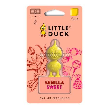Ароматизатор "LITTLE DUCK" 3D-Polymer ваниль и сладости /блок 12/