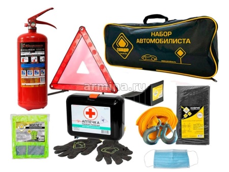 Набор автомобилиста, 20х50х10 см "ГЛАВДОР" GL-135 в черной сумке /4