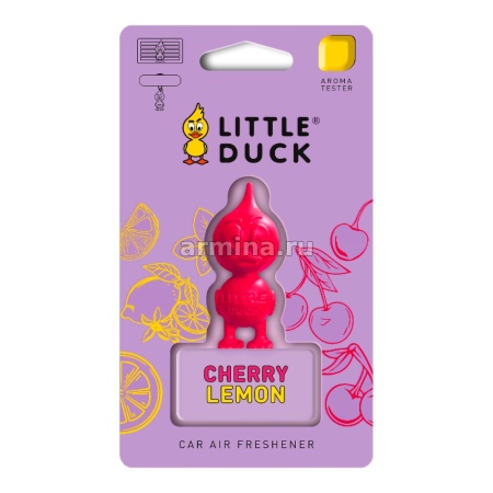 Ароматизатор "LITTLE DUCK" 3D-Polymer вишня-лимон /блок 12/