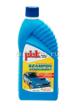 Автошампунь для ручной мойки "ATAS" AUTOBELLA "PLAK" концентрат, 1 л /6
