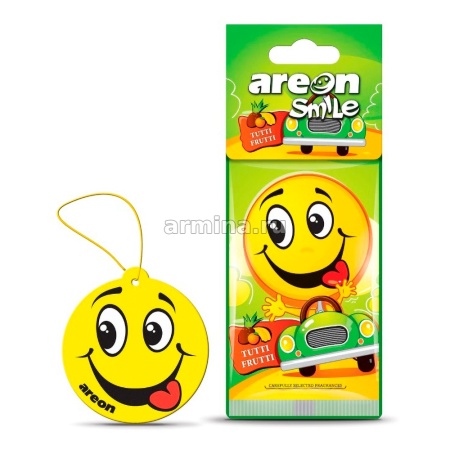Ароматизатор "AREON" бумажный "SMILE RING" Tutti Frutti /уп-20/120