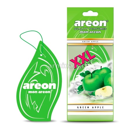 Ароматизатор "AREON" бумажный "MON AREON XXL" Green Apple /уп-10/240