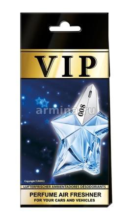 Ароматизатор "CARIBI" пластинка VIP №008 Thierry Mugler "Angel" /уп-10