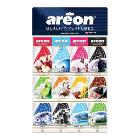 Ароматизатор "AREON" бумажный "MON AREON" "Ассорти" МИКС /п-60/900