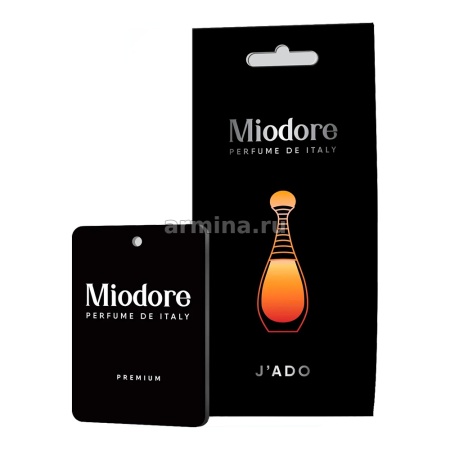 Ароматизатор "MIODORE"  бумажный "J`ado" (по мотивам J`adore - Christian Dior)/22