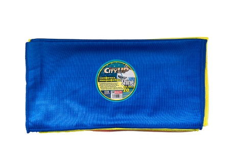 Салфетка из микрофибры "City Up" СА-106 "SHINE" 35х40 см  /200
